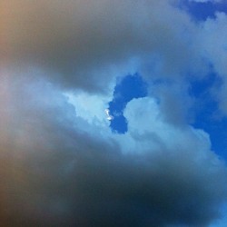 There are some crazy looking clouds in the sky today. #mycity #instaphoto #nofilter #clouds  (Taken with Instagram)