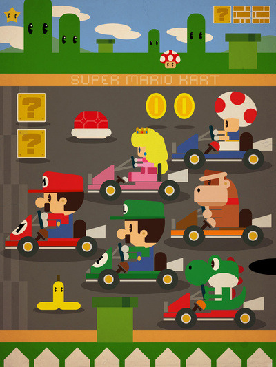 koldunkisloty:  Mario Bros Illustrations.  Created by Danvinci 