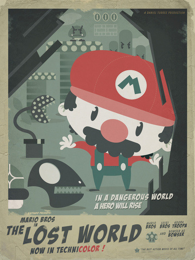koldunkisloty:  Mario Bros Illustrations.  Created by Danvinci 
