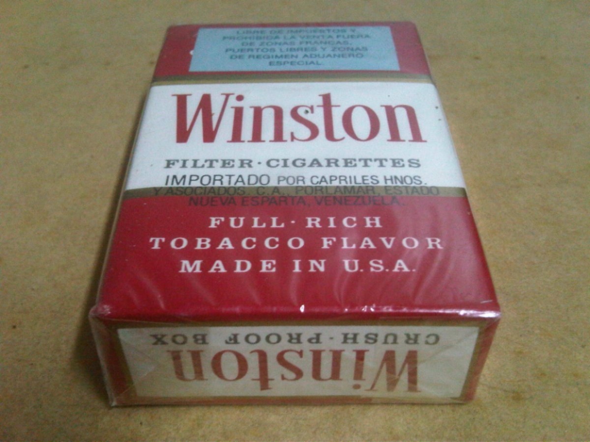 WINSTON FILTER CIGARETTES - ISLA DE MARGARITA 1990 VENEZUELA