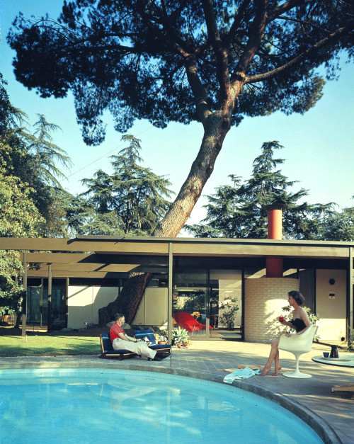 Saul Bass Residence, Case Study House 20. Architects: Buff Straub Hensman, 1958. via