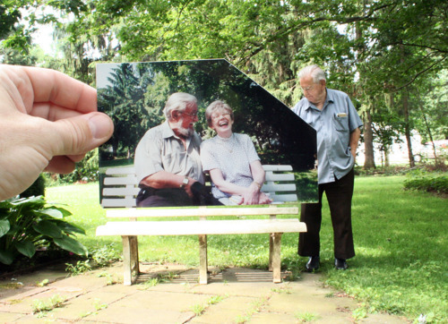 fuckoffhappy:  fuckoffhappy: I heard an old man say: “I loved the same woman for 50 years” … I thought that there cute, until he said : I wanted her to know that.   - FUCK OFF HAPPY! Photo source:http://dearphotograph.com/