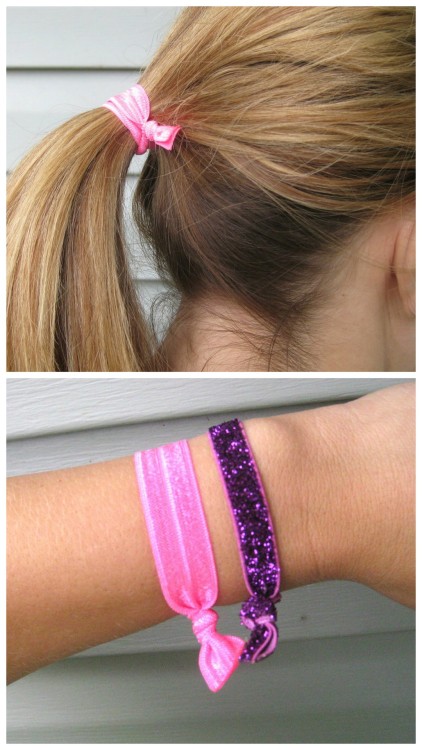 DIY Emi-Jay Inspired No Fray Hair Ties from Oh So Pretty here. These are pretty much identical to th