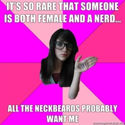 fuckyeahidonteven:  idiot nerd girl