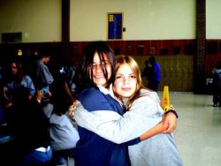 rivai-regret-nothing:  ramuneguzzeler:  lesbiancouples:  The picture above is from Jr. high.. when we fell in love. The last day of 8th grade. My parents first found out that Emily(left side of picture) was gay and banned the “pussy licker” from my