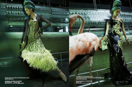 beautifullytwistedmindfashion: Harper’s Bazaar China | Fan Xin | Kiki Kang | August 2012
