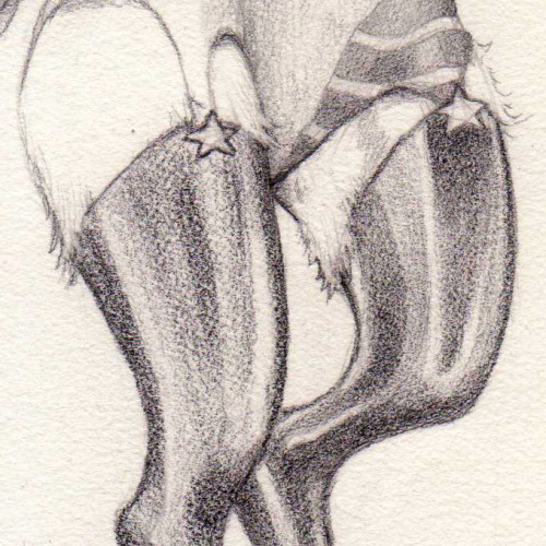 annethecatdetective:cosmictuesdays:3liza:[for sale]Bunnygraphite on paper9 x 12”2012The campgrounds 