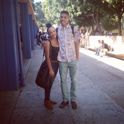 Pic #2 Bestfriend &amp; I! At lunch :) Los Angles, California, Crenshaw High School.