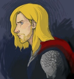 Tablet Doodle Of Thor