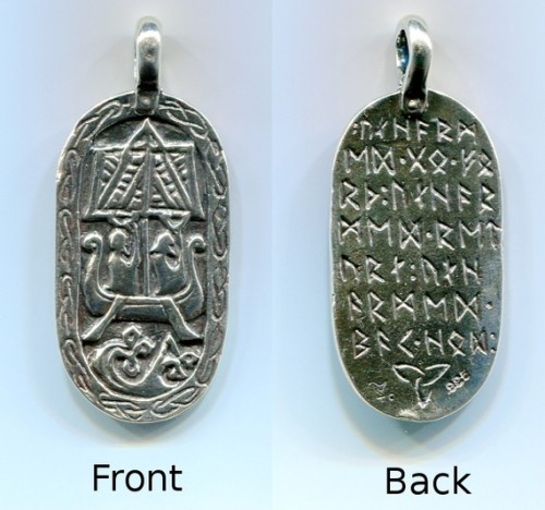 ghost-man-blues:Norse Traveler’s CharmModeled from the Lillbjärs picture stone found in Stenkyrka, G