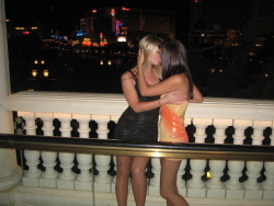 jiggaracci33:  Drunk kissing in Vegas. 