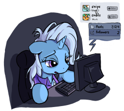 g-sphere:  Trixie x Tumblr  I wanna follower her :(