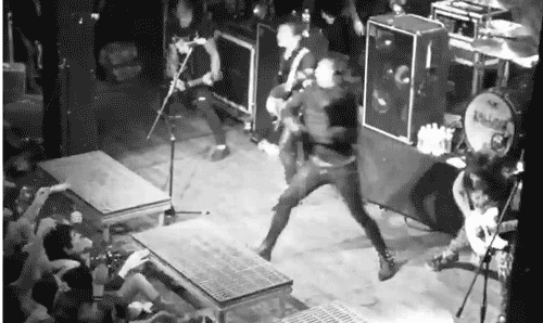 radkes-raddict:  The top pic is Ronnie doing a slide and fall. Bottom is Kellin doing