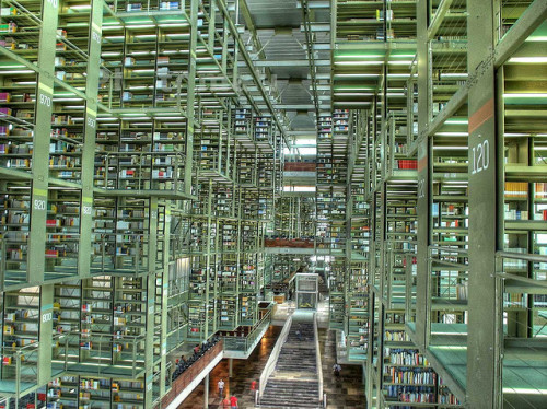 lego-tarkus:bookporn:Vista de la Biblioteca Vasconcelos by Eneas on Flickr.We are the Book, you will