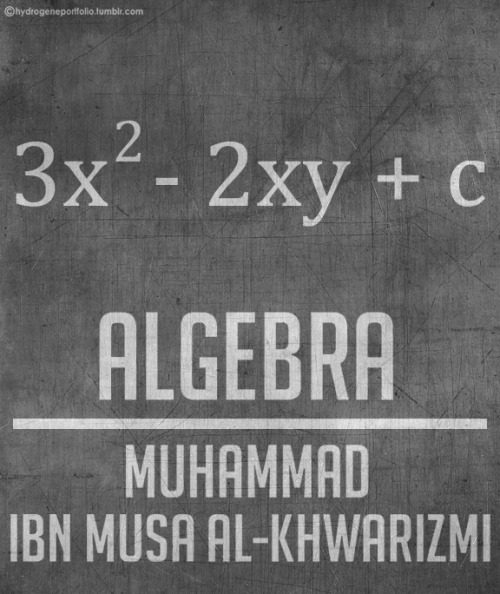 hydrogeneportfolio:Minimal Posters - Muslims Scientists Who Changed The World.