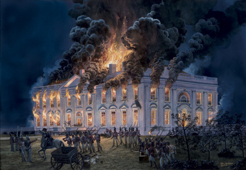 todayinhistory:  August 24th 1814: Burning of Washington On this day in 1814, British troops invaded the American capital of Washington DC and set fire to many major public buildings, including the Capitol and White House.  The invasion occurred as part