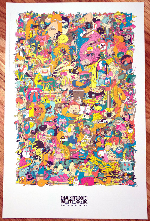 cartoon network’s 20th anniversary poster I NEED THIS IN MY LIFE