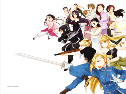 climbingonroofs:  #If you can give me any work which has a similar number of such different yet always glorious ladies #you’d restore my faith in fictional works #because I’m still not over FMA and its wonderfully feminism#because you can be a kickass