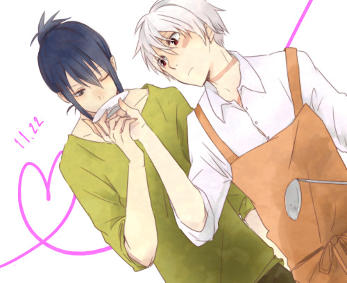 lexine90:  紫苑が作った料理はおいしいよ！ You are a very good cook, Shion!