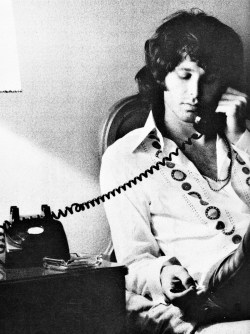Jim Morrison in a hotel room, circa 1967.