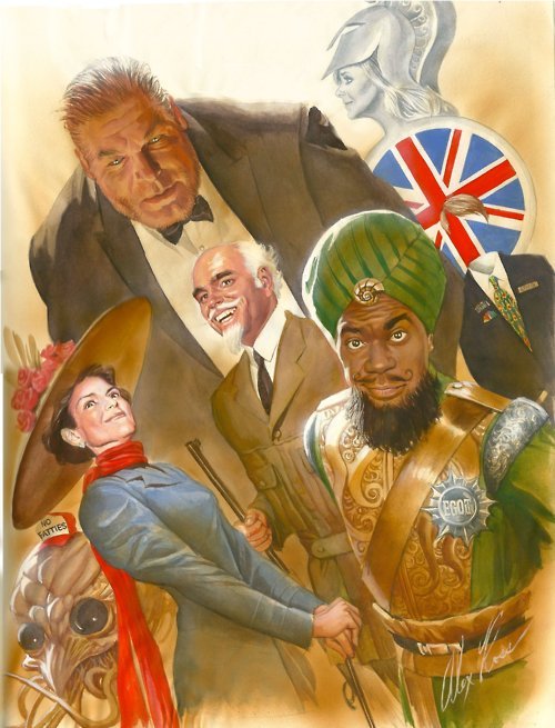 chrisroberson:
“ Alex Ross’s depiction of the cast of 30 Rock as the original League of Extraordinary Gentlemen.
”