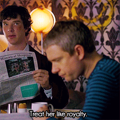 getsherlockinmybed:  So sweet when Sherlock is proud of his John.