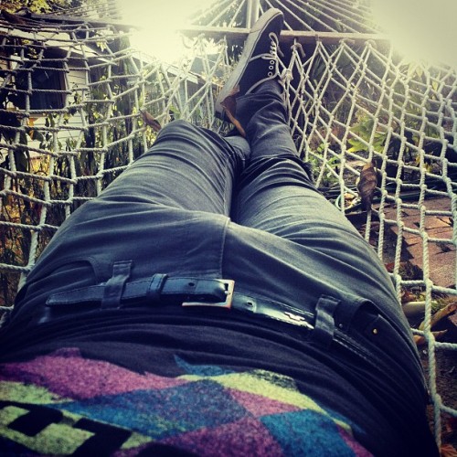 thewilliambeckett:Post-vocal tracking hammock time. Waiting for my special guest to arrive. (Taken w