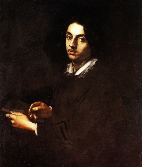 necspenecmetu:Simone Cantarini (Il Pesarese), Self-Portrait, 17th century