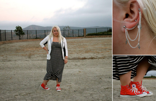hipsandhighfashion: stripes &amp; high tops My latest Lookbook post feat. one of my favorite ha