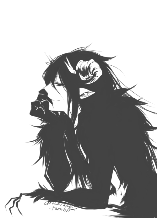 ancorae:  at some point or another i stopped keeping track of where his hair ends and his fur begins 