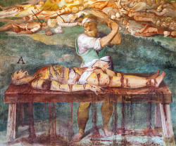 Scenes of Martyrdom Drastic frescoes by Niccolò Pomarancio and Antonio Tempesta. Basilica of St. Stephen in the Round on the Celian Hill, Rome, 1572-1585.