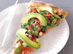 inspirefitness:  prettybalanced:  Salad “Pizza”