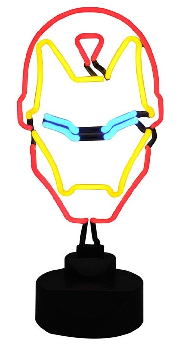 marvelentertainment:  Diamond Select Toys’ line of Marvel Comics-based neon signs has been joined by a brand-new sign featuring the Armored Avenger, Iron Man! The 11.5-inch-tall face of ol’ Shellhead lights up in bright red, yellow and blue atop a