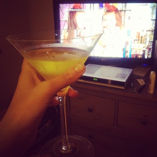 Pregaming for #HoneyBooBoo with a pickletini and Toddlers & Tiaras. My body is ready. (Taken with Instagram)