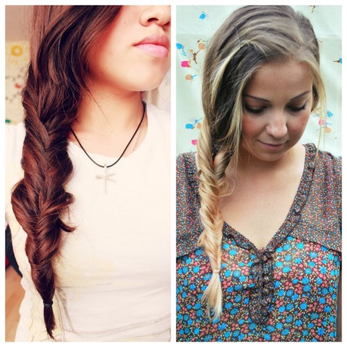 DIY Inverted Braid Tutorials. Left Photo: Do you prefer watching a video tutorial? If so The First T