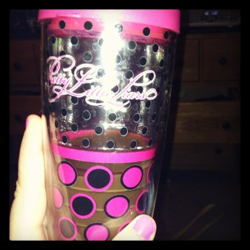 #pink #nails and dessert #coffee in my #prettylittleliars tumbler (Taken with Instagram)