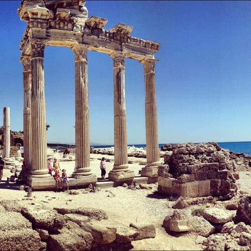 geegio: Tempio di Atena - Side #atena #tempio #temple #athena #ancientgreece #greece #turkey #turchi