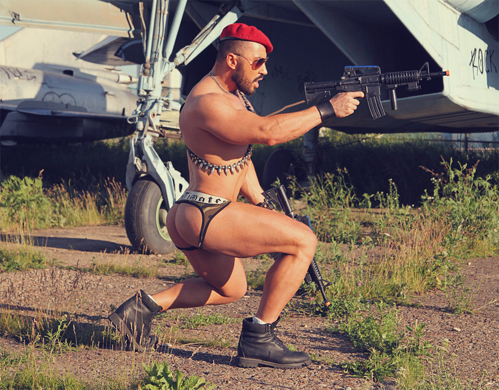 bonerriffic:  Muscle stud @PavelPetel in some assless briefs  