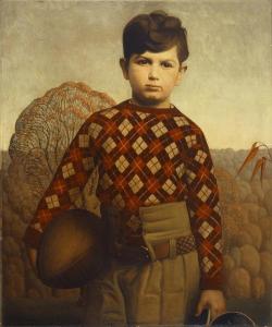 laflaneuse8:  Grant Wood, Plaid Sweater,