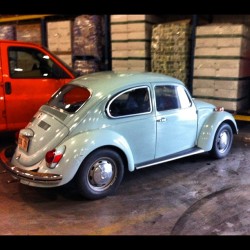 Look at what I just saw at Jetro! I remember my mom had one when I was little and I got into trouble for revving the engine while she went into the bank. I was maybe 7 or 8. #instaphoto #classic #VWBug #beetle #oldschool #myjob  (Taken with Instagram)