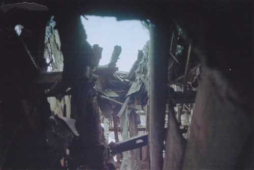 herbookofcoins:  Following on from my previous post, these are some photos I took on the same roll of film as the farm cottages. This is the farm house. A huge 4 storey building in a high state of ruin and consequently very interesting! I was a little