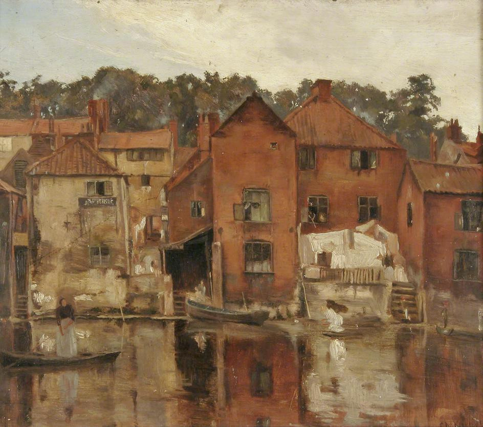artshers:  Catherine Maude Nichols - On Norwich River, Norfolk 