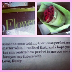Awhhhh my babyy had flowers shipped to my house :):):)&lt;3&lt;3&lt;3  (Taken with Instagram)