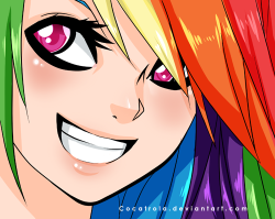 epicbroniestime:  Rainbow Dash by ~Cocatrola