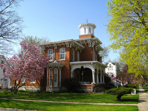 Brazelton House in Spring by Clark Westfield on Flickr.Mount Pleasant, Iowa, USA