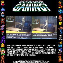 didyouknowgaming:  Persona 4.