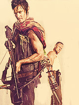 Rick Grimes, The Governor, Daryl Dixon, Merle Dixon and Michonne Promotional Pictures