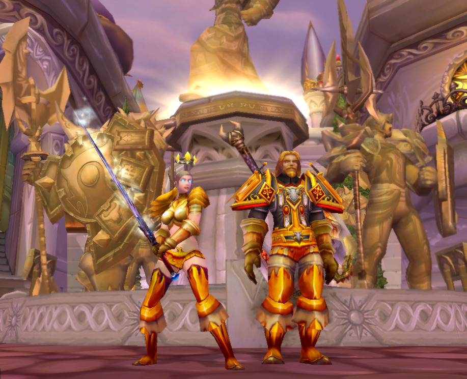 Transmog Challenge 6: Entry 12 Me and my bf's...