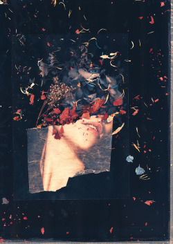 a shattered visage lies