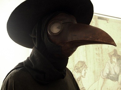 the-creepy-things:  During the plague in the Middle Ages, some doctors wore a primitive